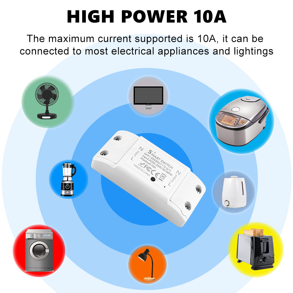 10A Basic R2 Relay WiFi Smart  - Sonoff Basic Switch 评论和价格