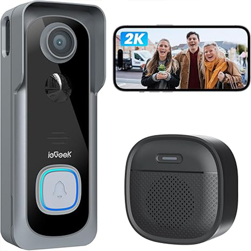 ieGeek 2K Doorbell Camera Wire - Smart Doorbell Wired 评论和价格