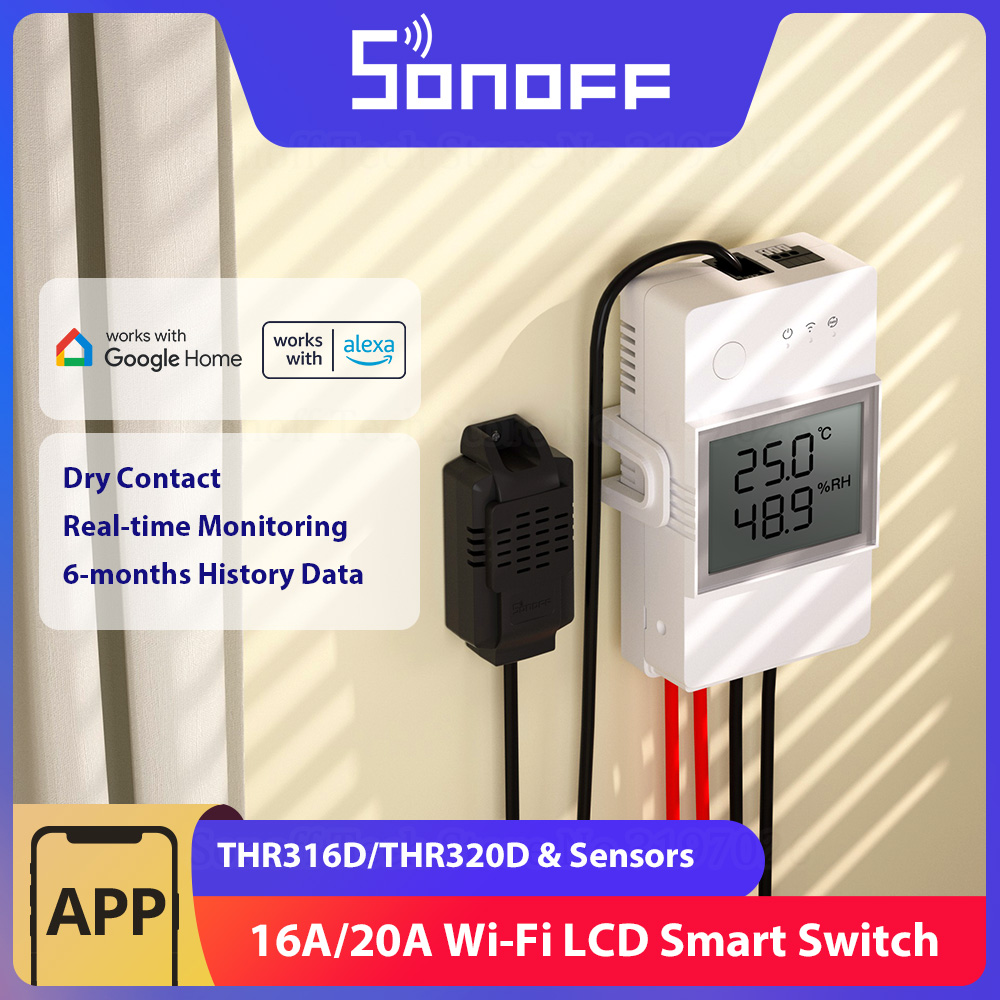 SONOFF THR316D/THR320D Tempera - Sonoff Basic Switch 评论和价格
