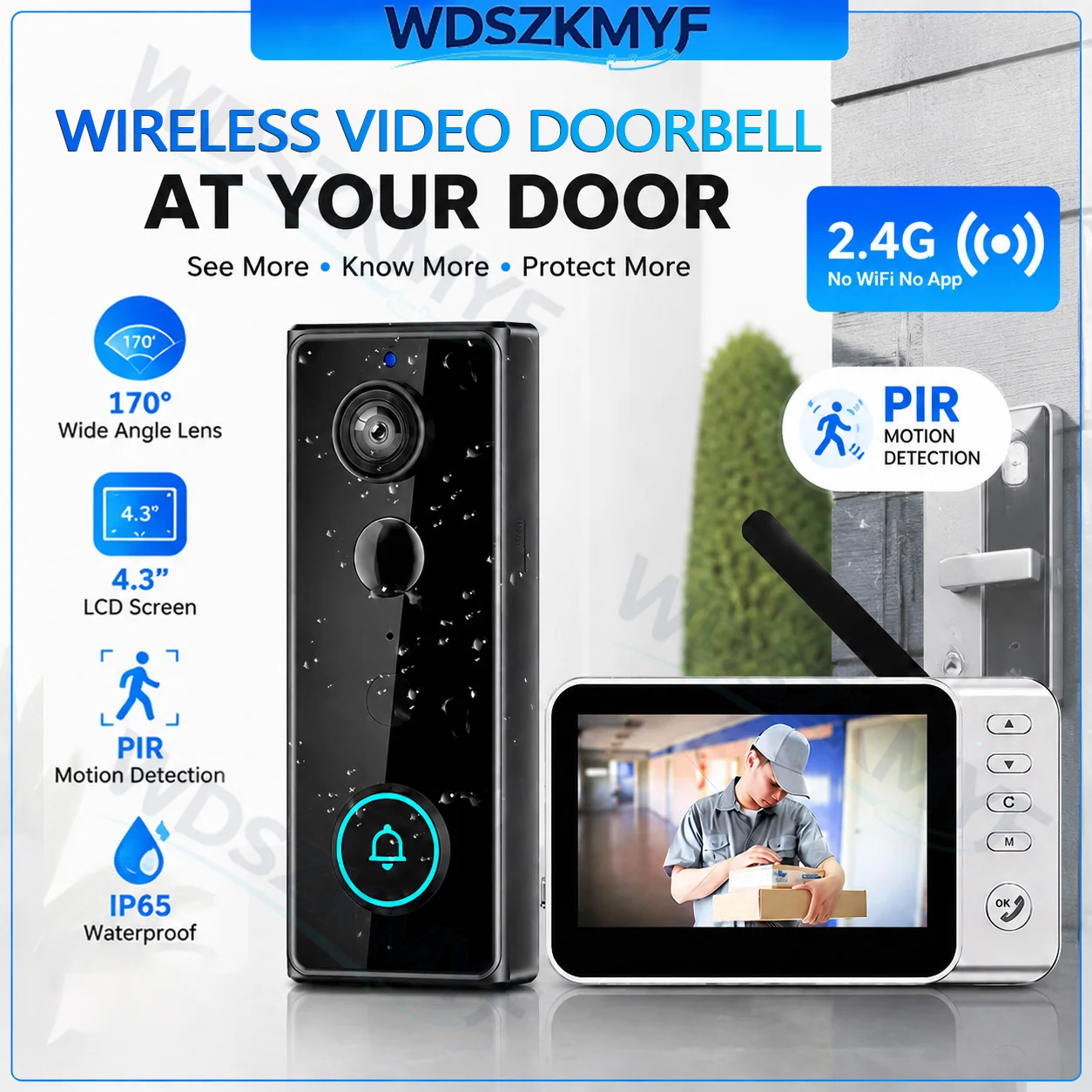 New Waterproof Wireless Doorbe - Smart Doorbell Wired 评论和价格