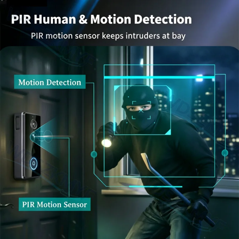 New Waterproof Wireless Doorbe - Smart Doorbell Wired 评论和价格